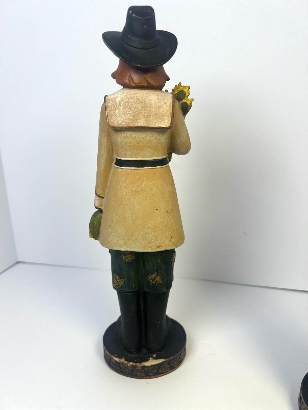 Pilgrim & Harvest Figurine Thanksgiving Decor Set of 2 Hobby Lobby Vintage Decor - Picture 5 of 13